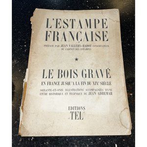 Vintage 1944 French Art prints L'Estampe Francaise  Vallery-Radott  Editions TEL
